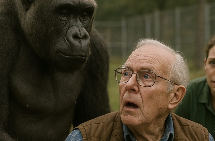  Una gorila se abalanzó sobre un hombre en silla de ruedas… pero lo que hizo después dejó a todos sin palabras