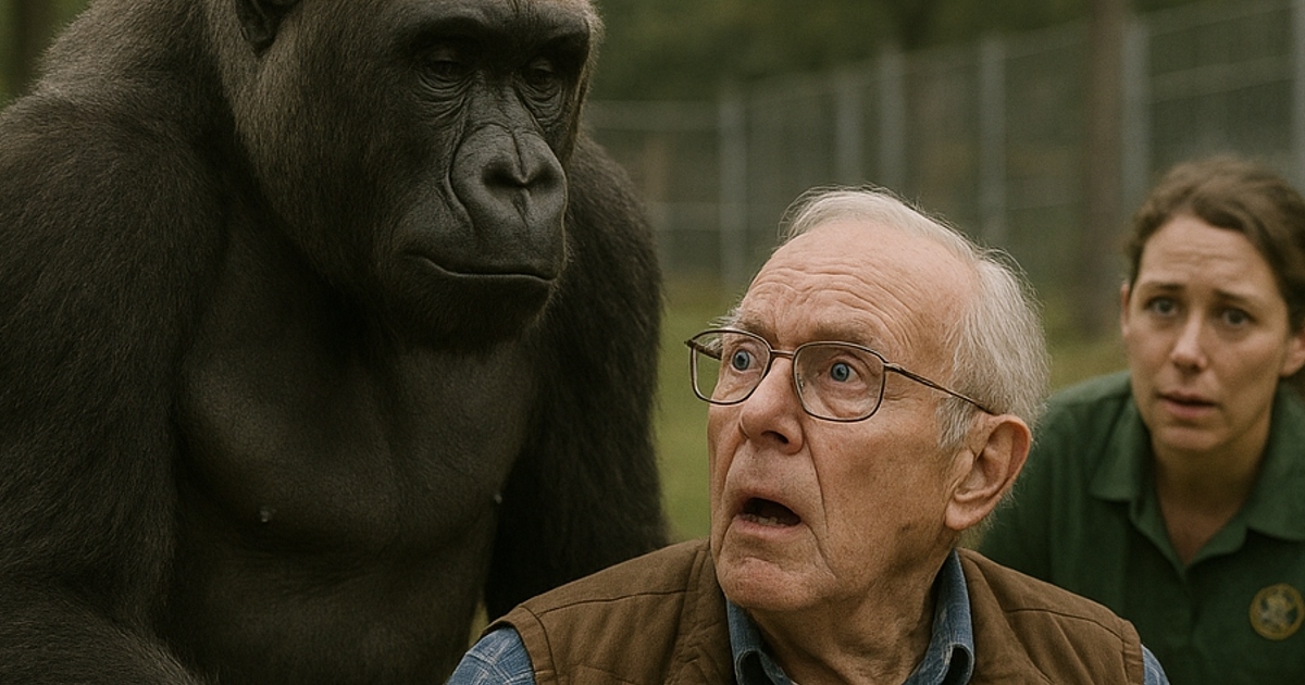 Una gorila se abalanzó sobre un hombre en silla de ruedas… pero lo que hizo después dejó a todos sin palabras