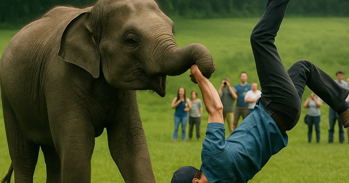 Se acercó al elefante con una fotografía… y lo que pasó después dejó a todos sin aliento