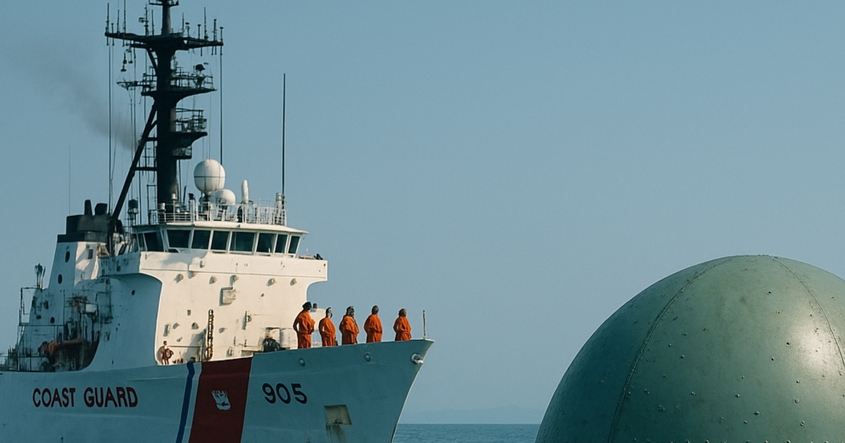 Vieron una esfera extraña flotando en el mar… y lo que se escondía bajo el agua los dejó sin aliento